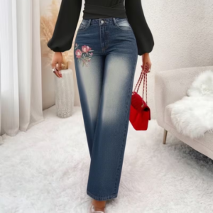 Women's Loose Fit Wide-Leg Jeans